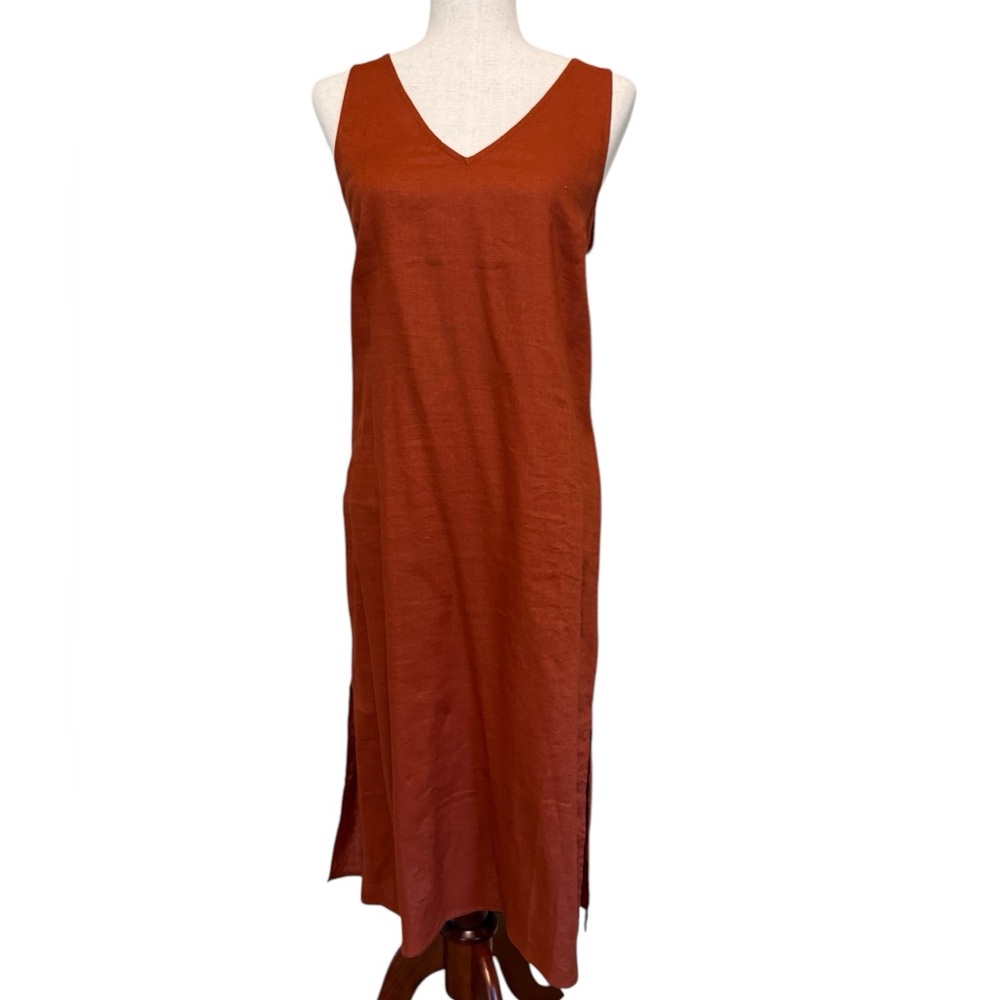 NWOT Madewell | Linen Rust Shift Dress | Sz S